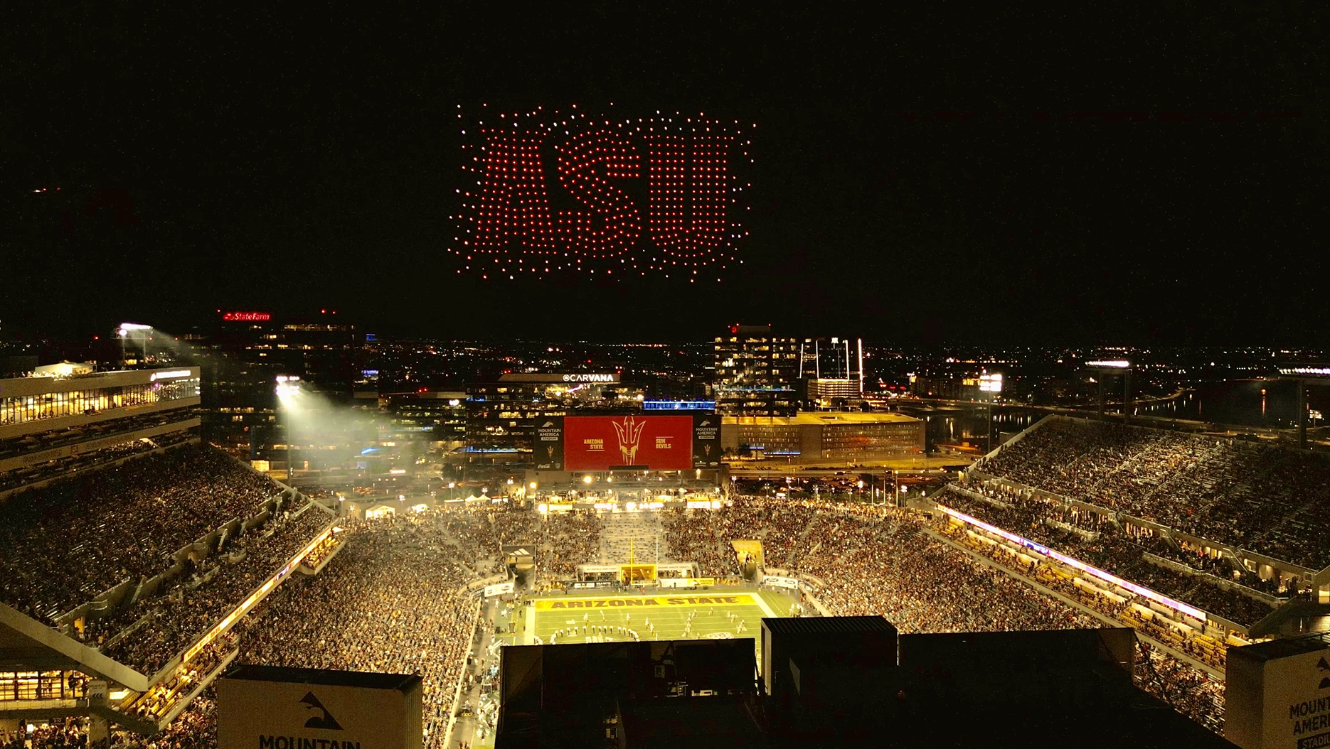 ASU Students Design a 600 Drone Halftime Show in a new Academic Partnership with Nova Sky Stories