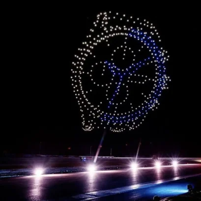 Drones form a watch.