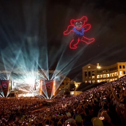 Dead and Company concert with drones