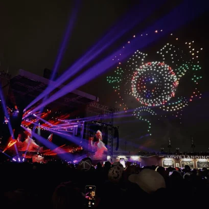 Dead and Company concert with drones