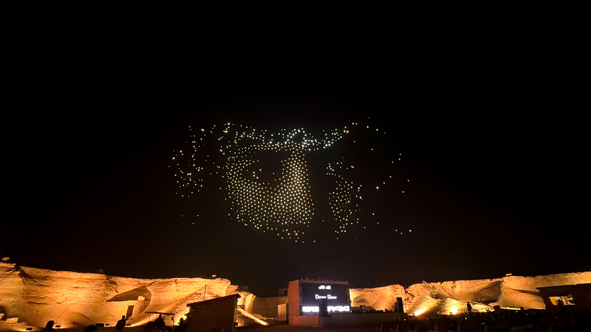 Desert Dreams storytelling, a woman's eyes in drone art