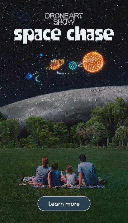 DroneArt Show Space Chase